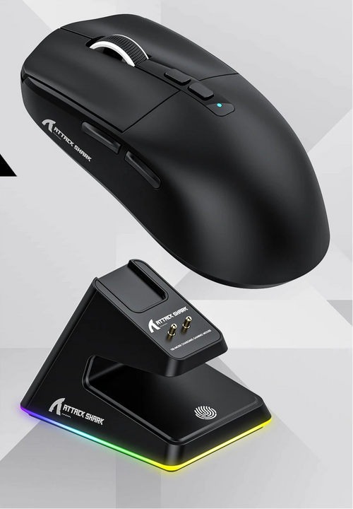 Bluetooth Tri-Mode Connection, RGB Macro Gaming Mouse