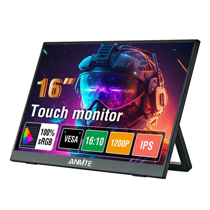 16-Inch Portable Touch Monitor 1200P HDR 16:10